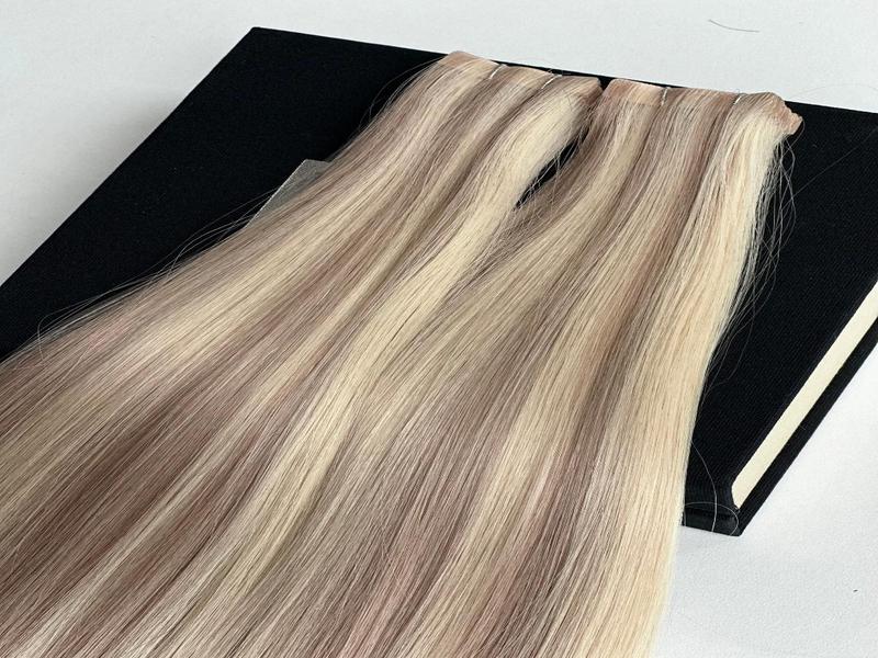Extensii Invisible Tape Balayage #19/Silver - Extensii de par București